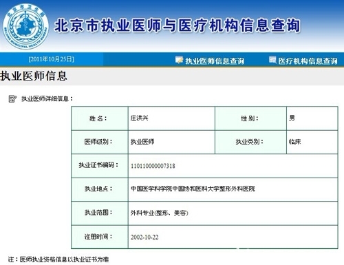 整形泰斗加盟伊美爾或是廣告噱頭 執(zhí)業(yè)合法性存疑